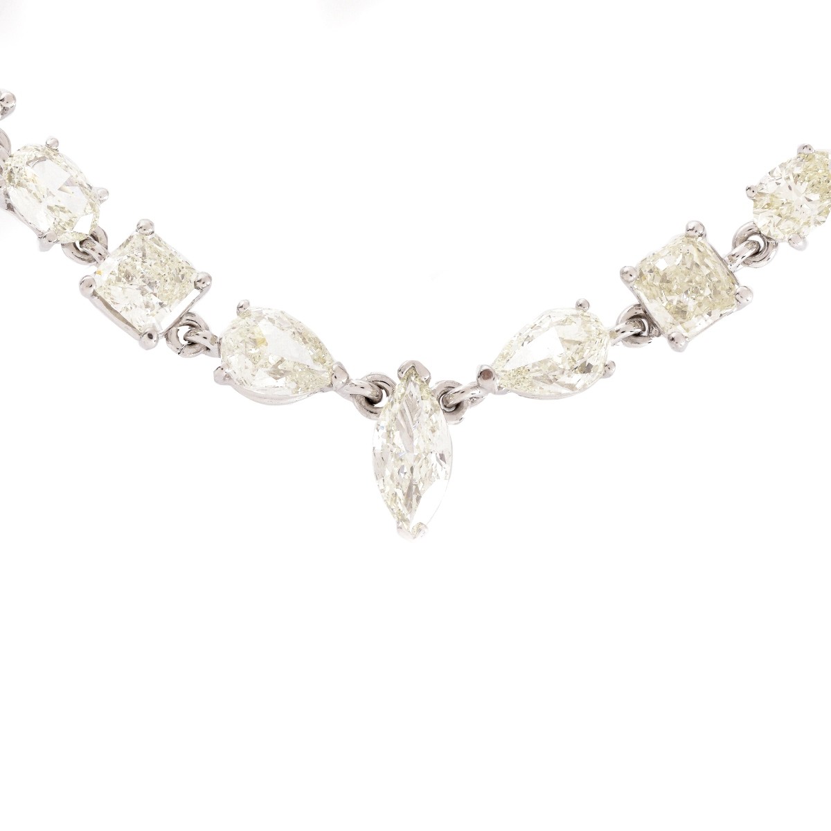 31.0ct TW Diamond and Platinum Necklace.