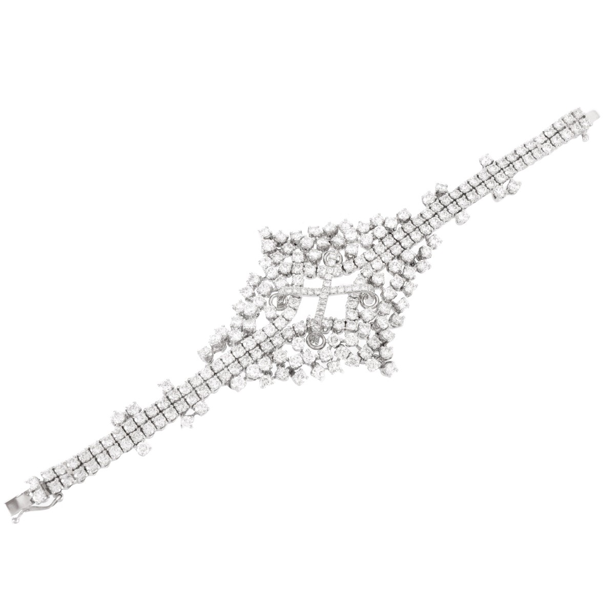 14.44ct TW Diamond and 18K Bracelet