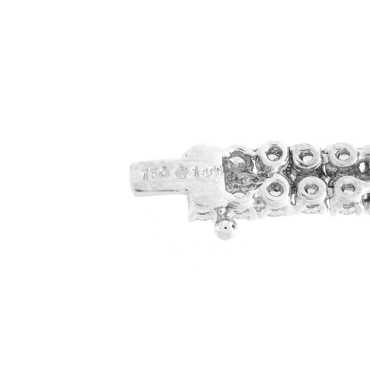 14.44ct TW Diamond and 18K Bracelet