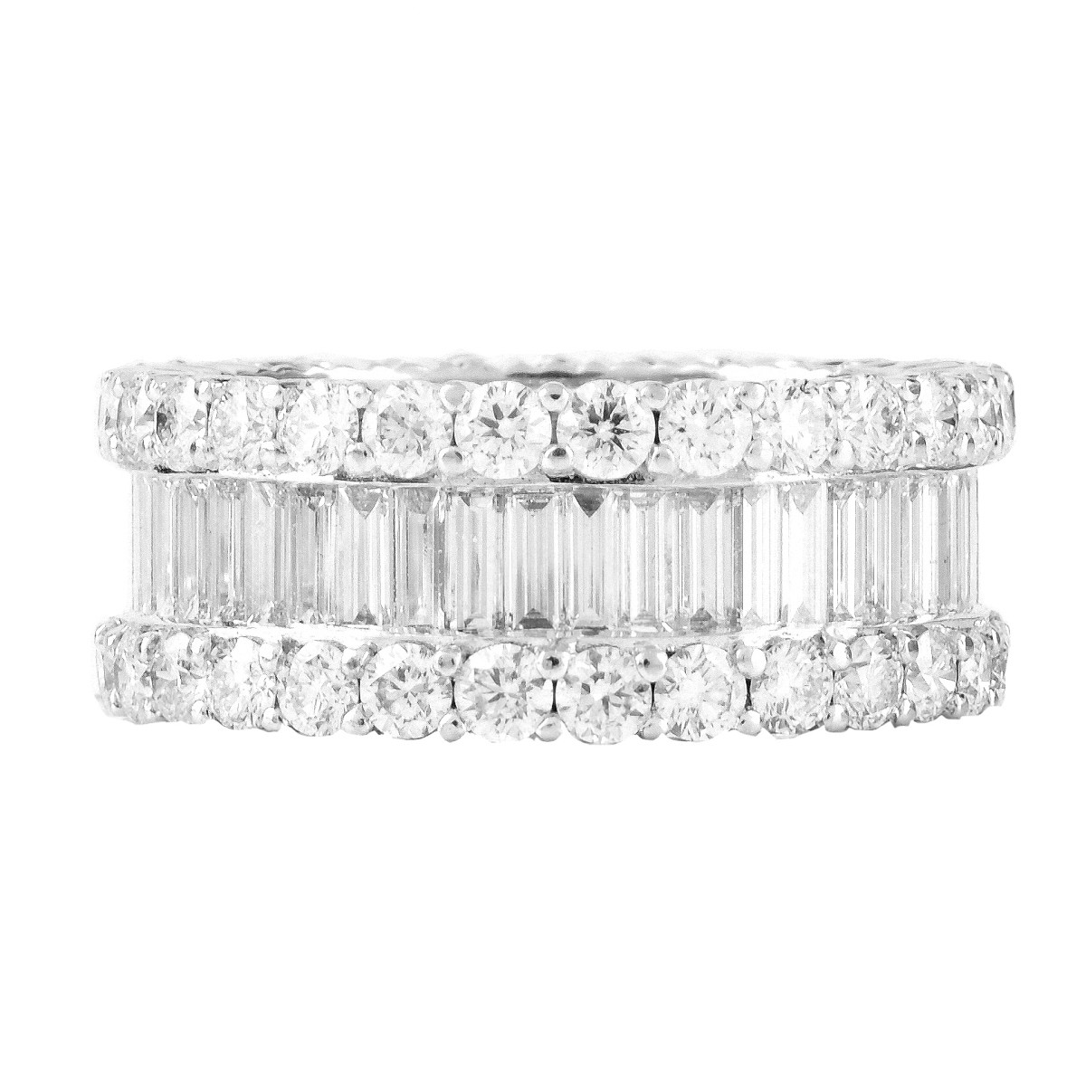 Diamond and 18K Eternity Band