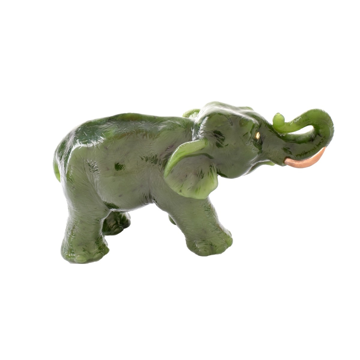 Russian Faberge Jade Elephant