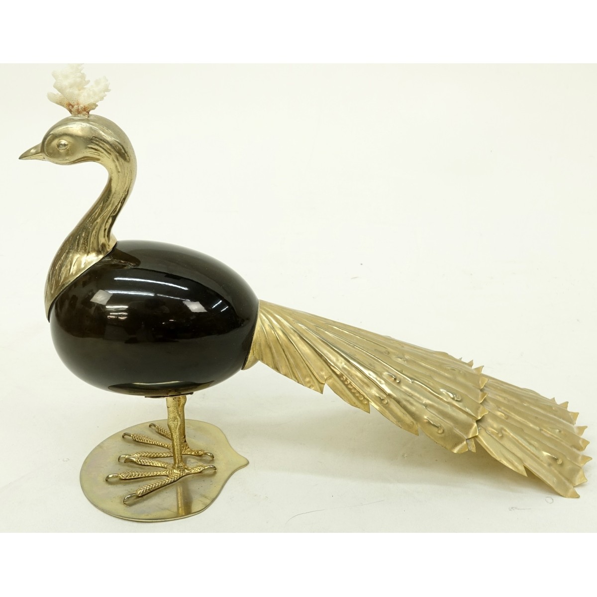 Antonio Pavia Ostrich Egg Bird Sculpture