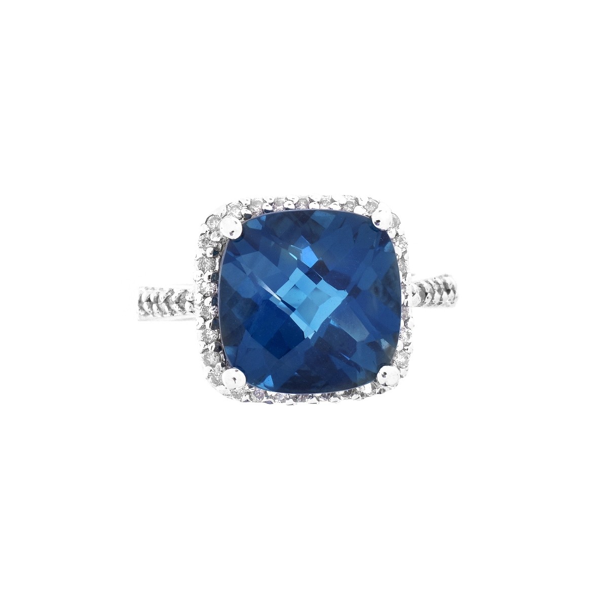 Topaz, Diamond and 14K Ring