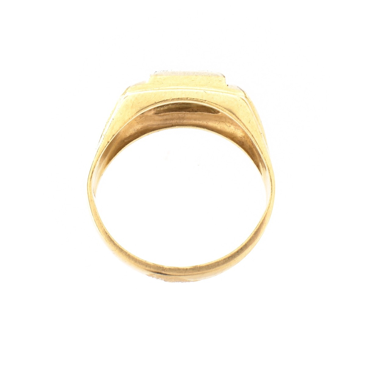 Man's Diamond and 14K Ring