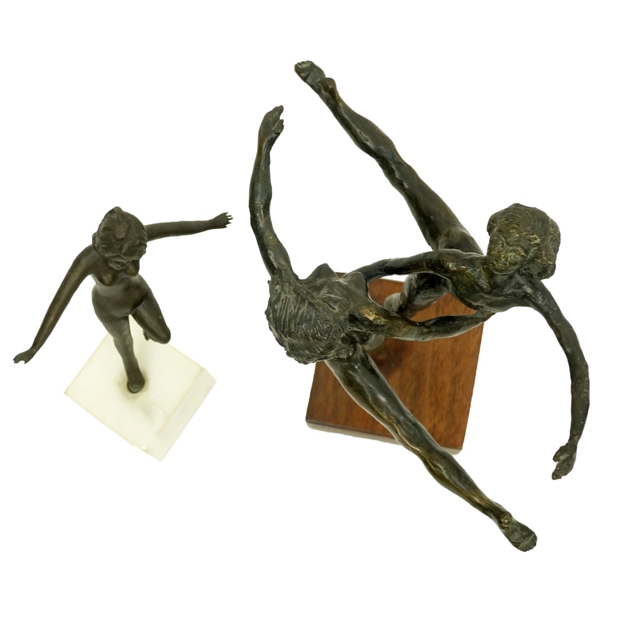 Two (2) Renzullo (20th Century) Bronze Sculptures
