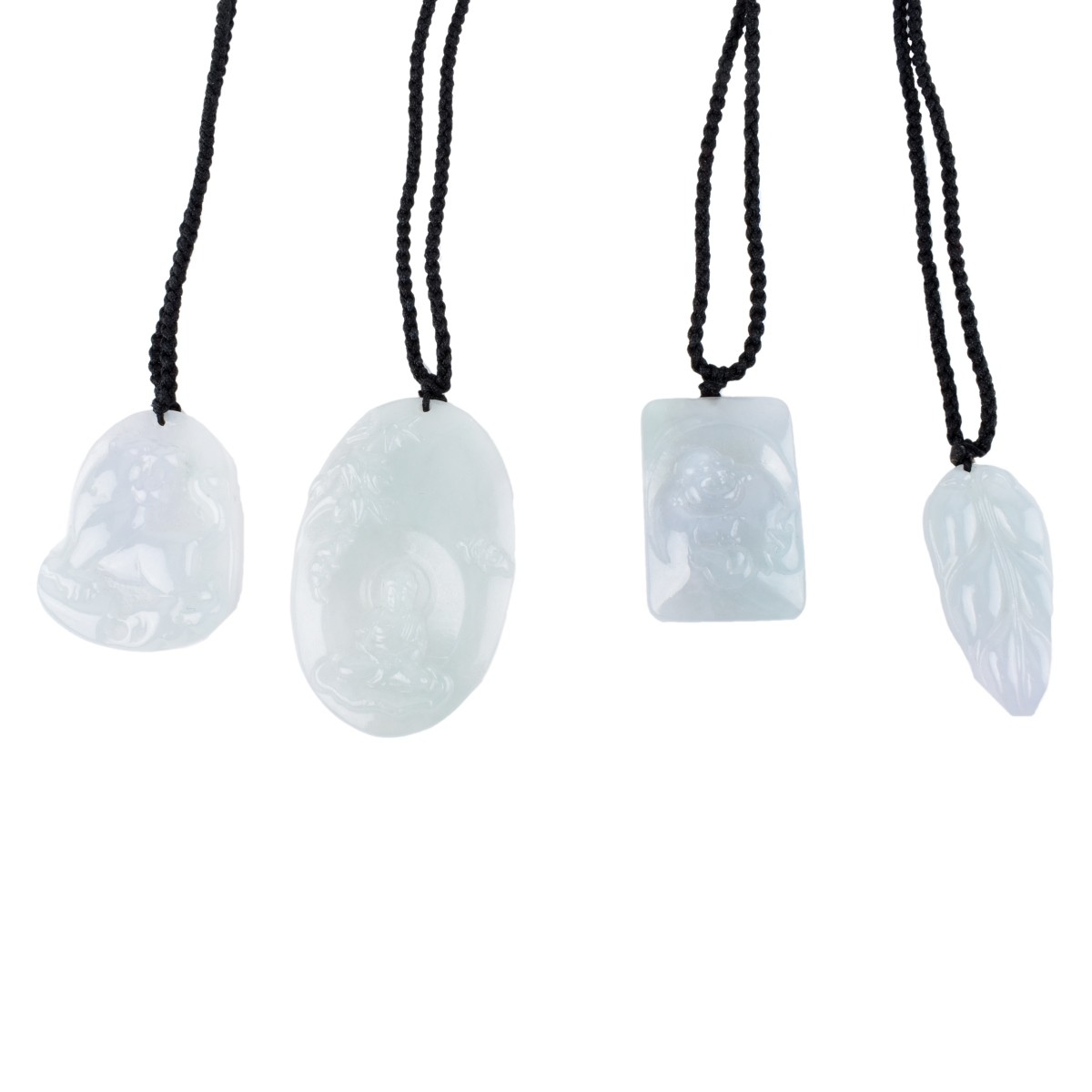 Four Jade Pendant Necklaces