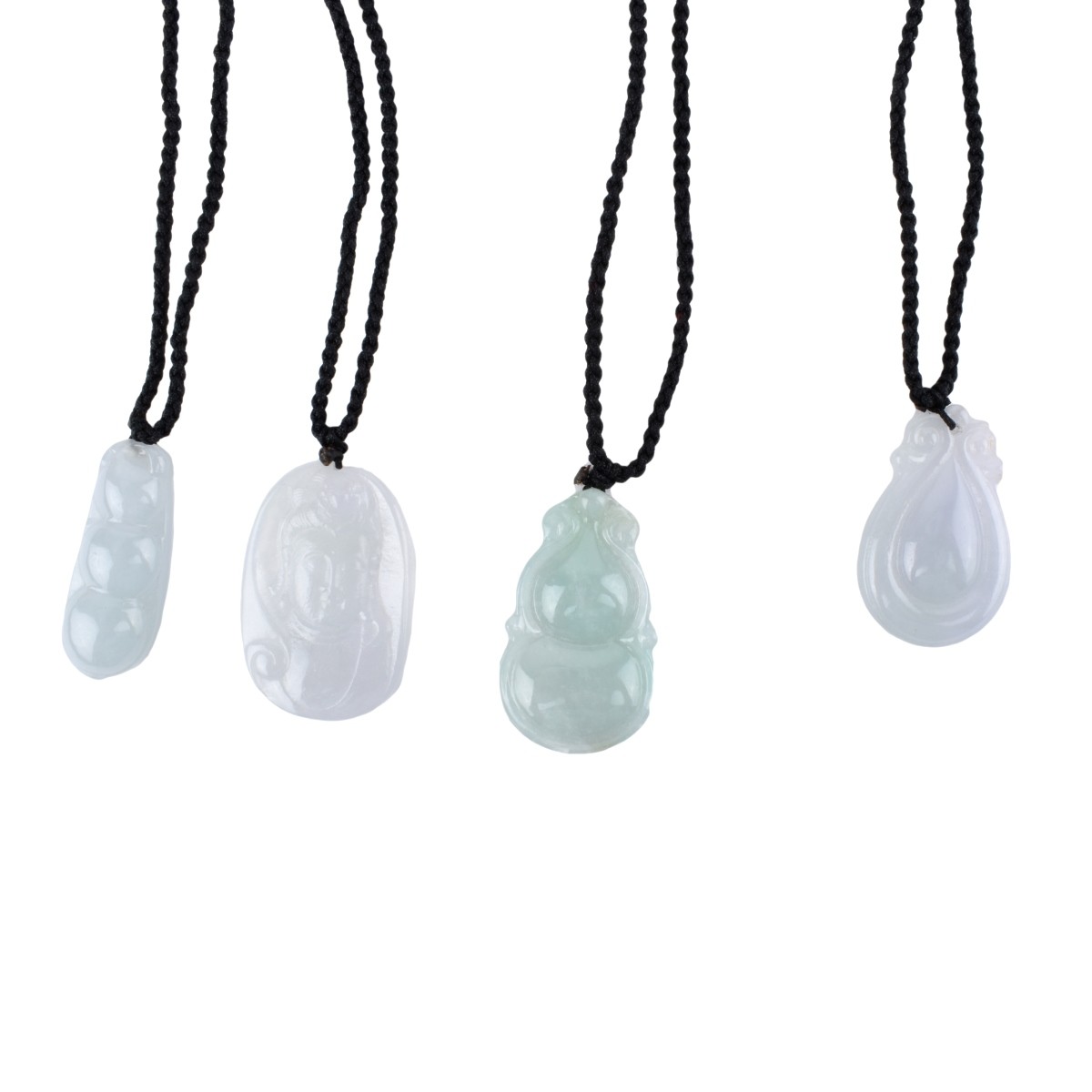 Four Jade Pendant Necklaces