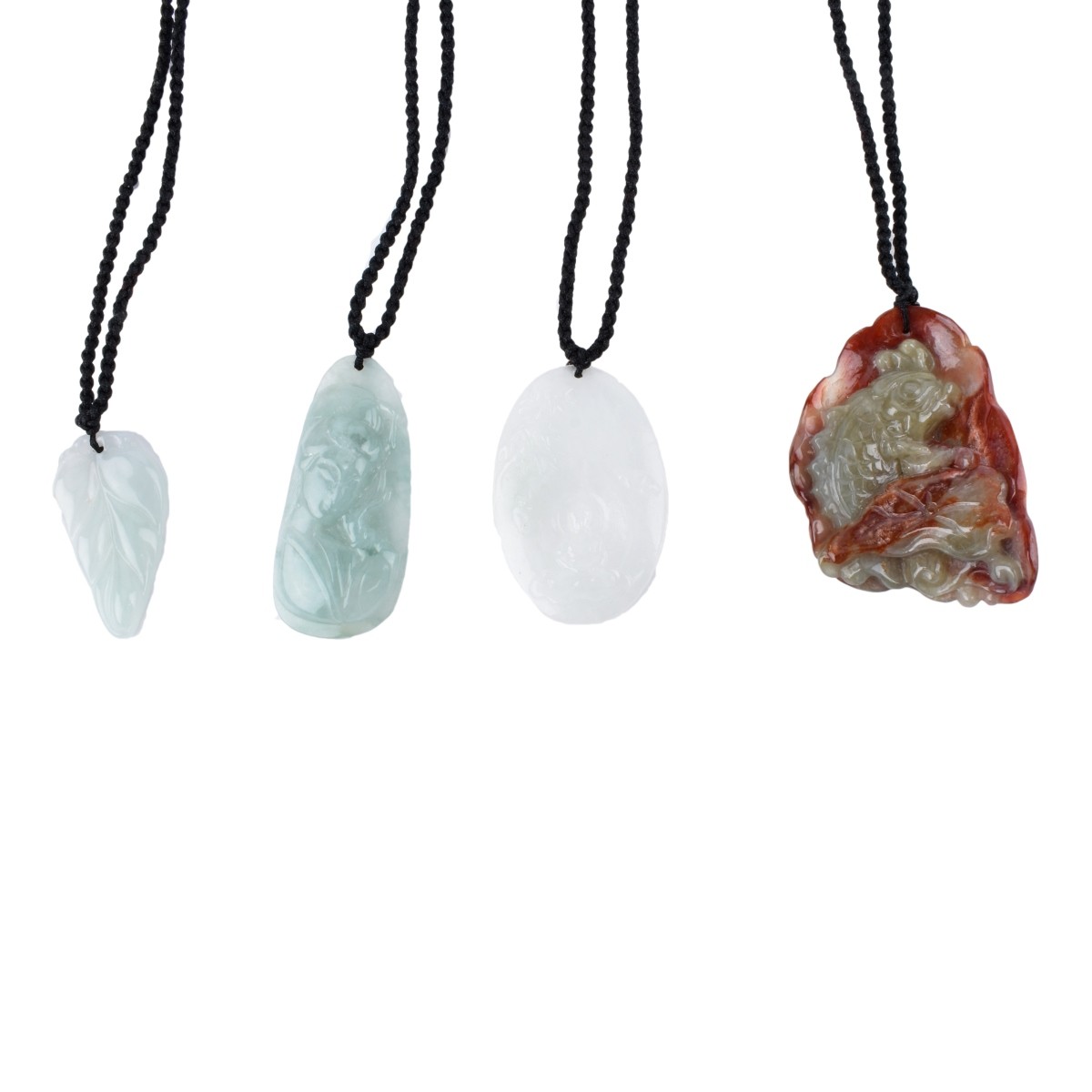 Four Jade Pendant Necklaces