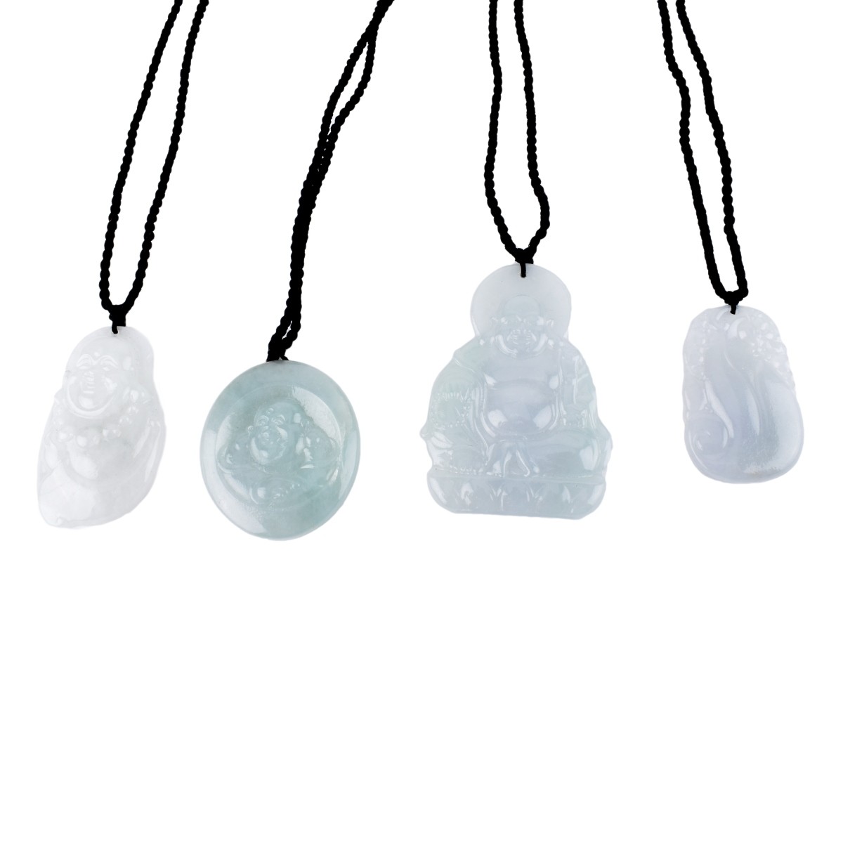 Four Jade Pendant Necklaces