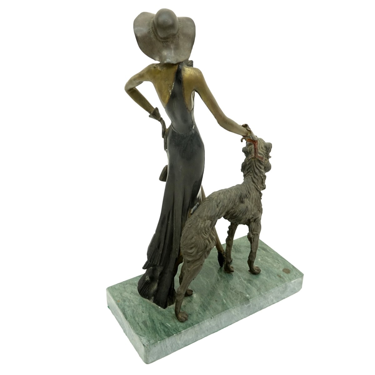 Modern Art Deco Erte Style Bronze Sculpture