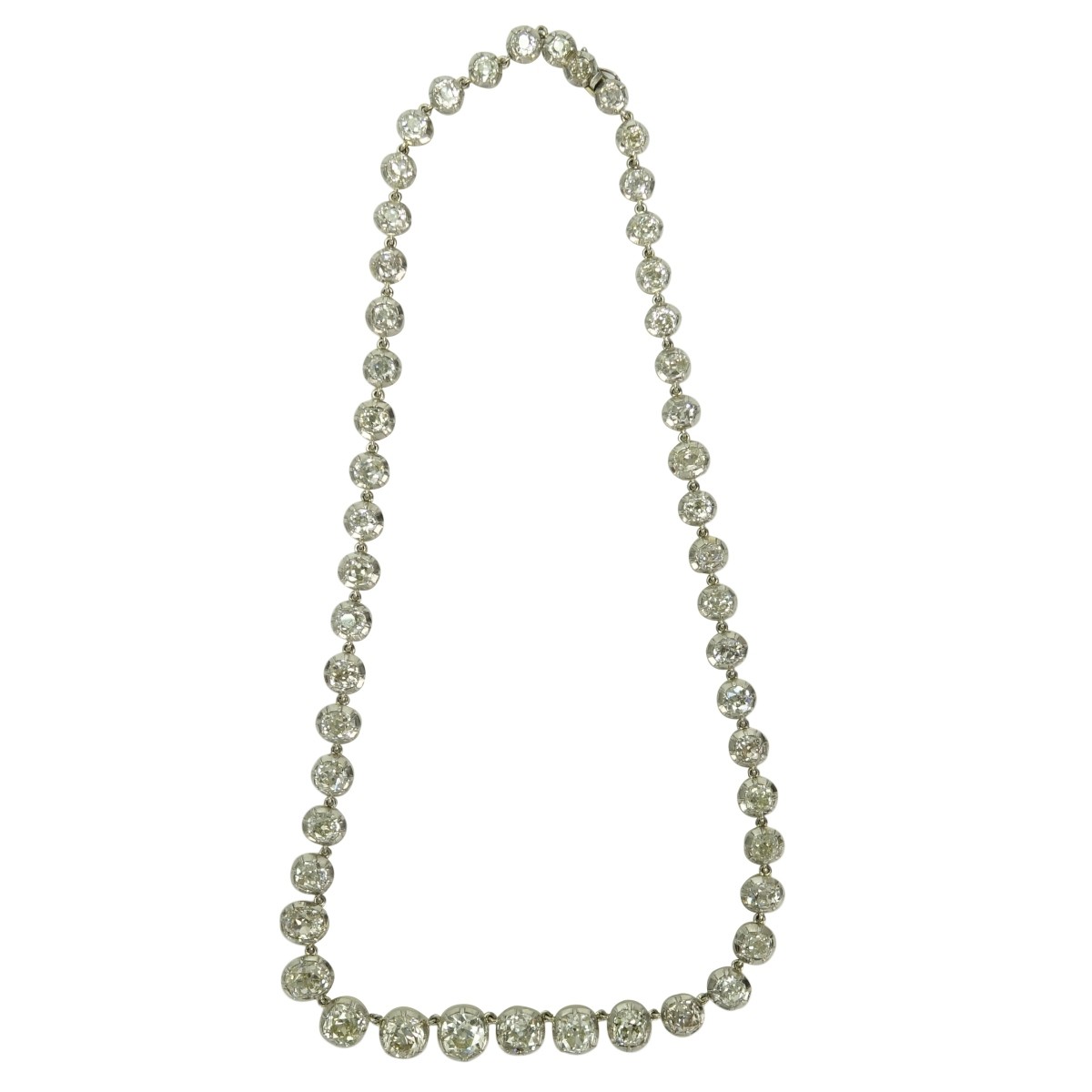 35.53ct TW Diamond, 18K and Platinum Necklace