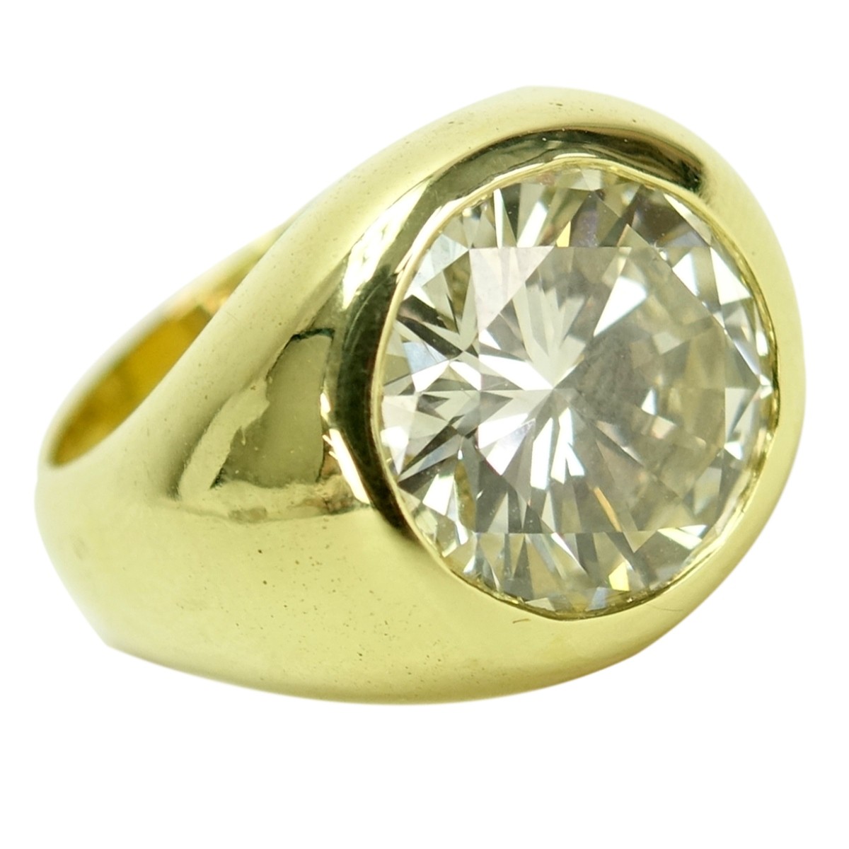 5.35ct EGL Diamond and 18K Ring