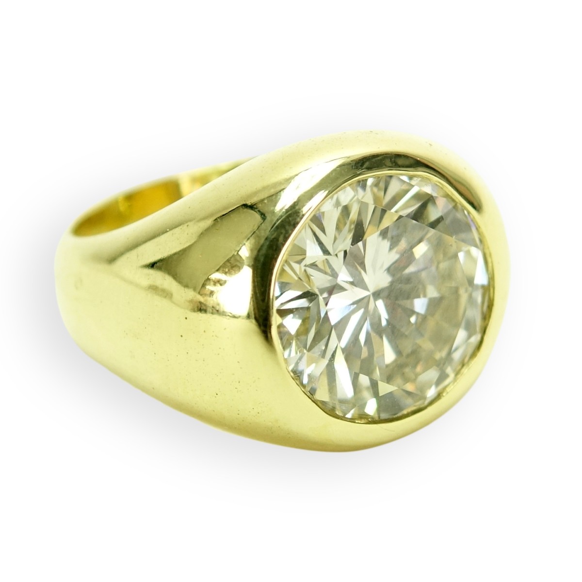 5.35ct EGL Diamond and 18K Ring