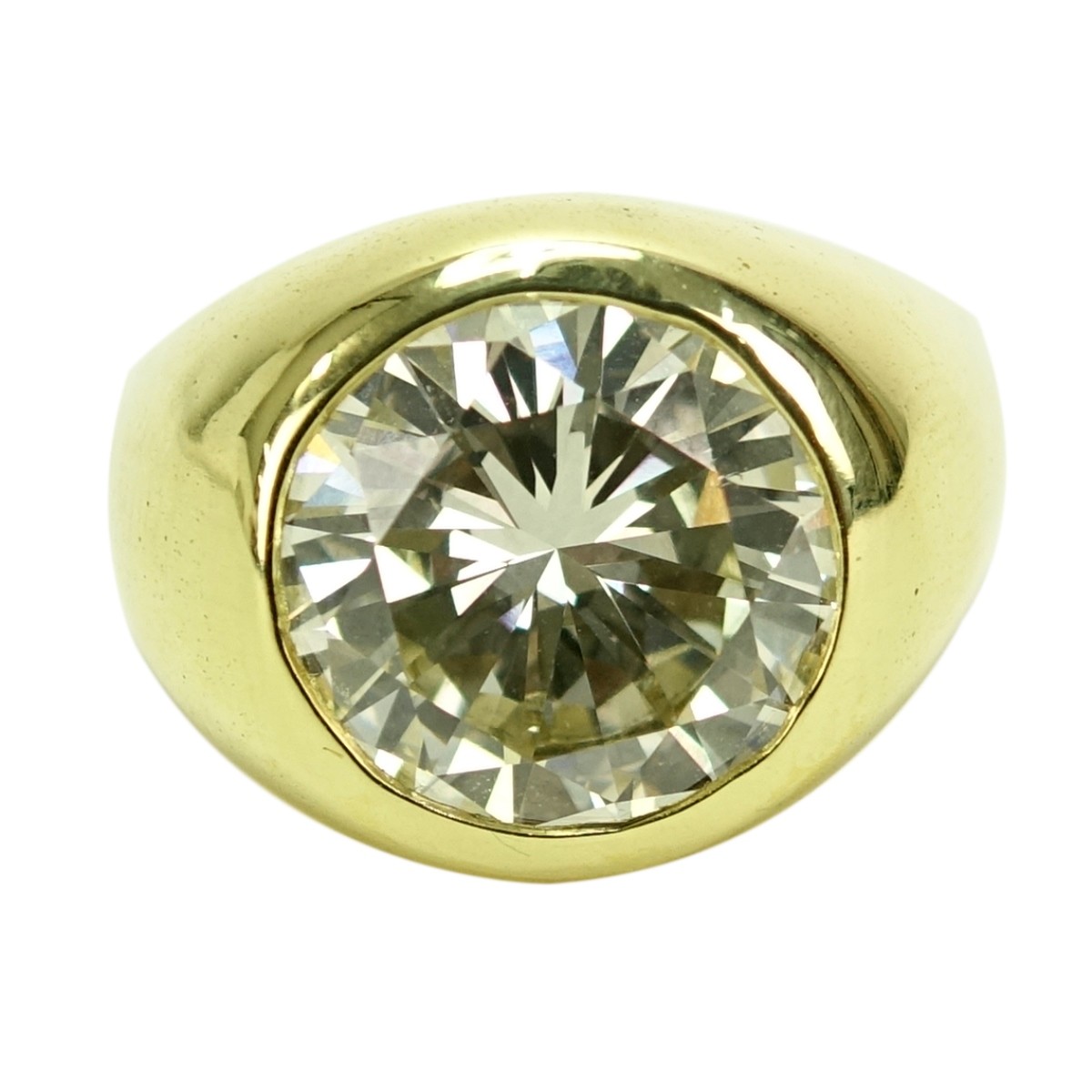 5.35ct EGL Diamond and 18K Ring