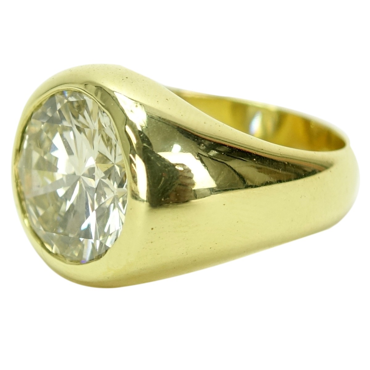 5.35ct EGL Diamond and 18K Ring