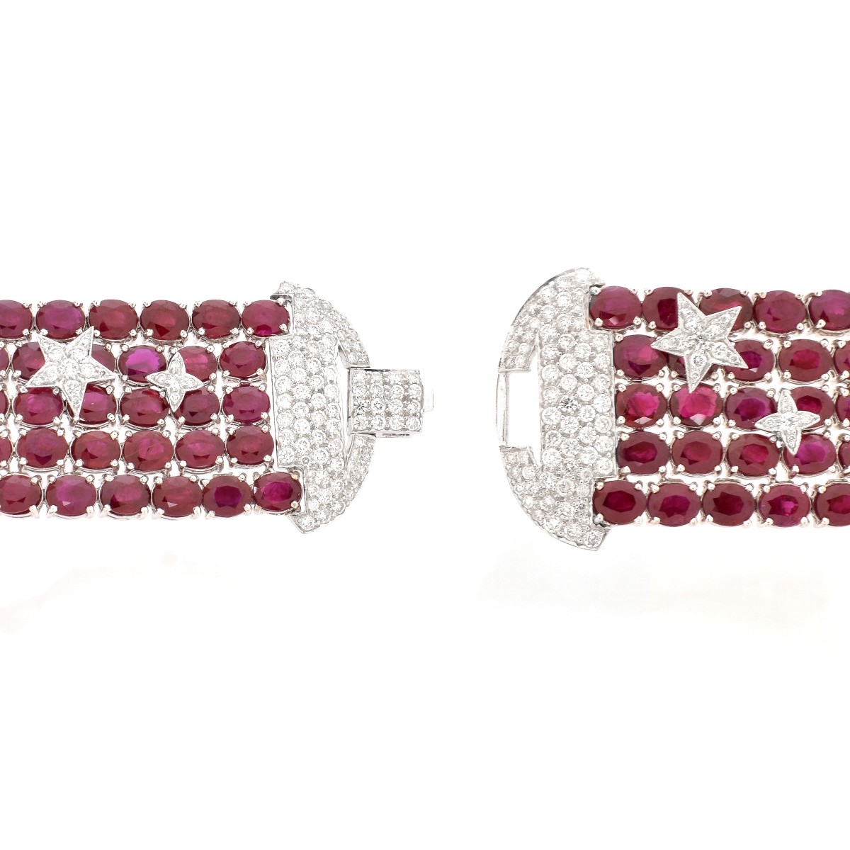 Burma Ruby, Diamond and 18K Bracelet