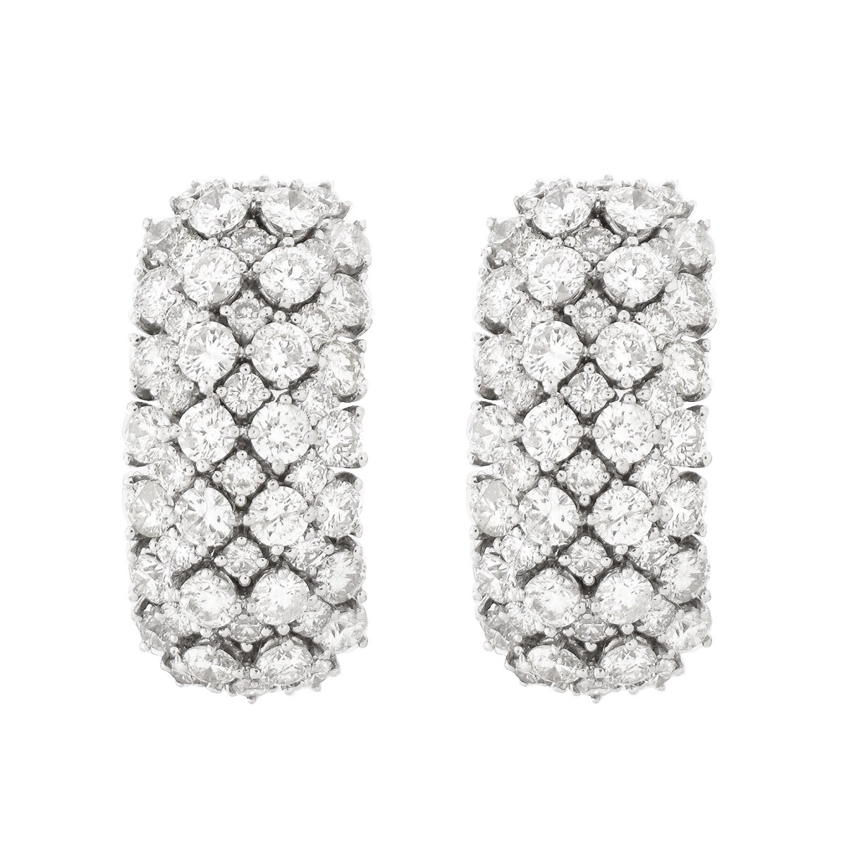 Diamond and 18K Earrings