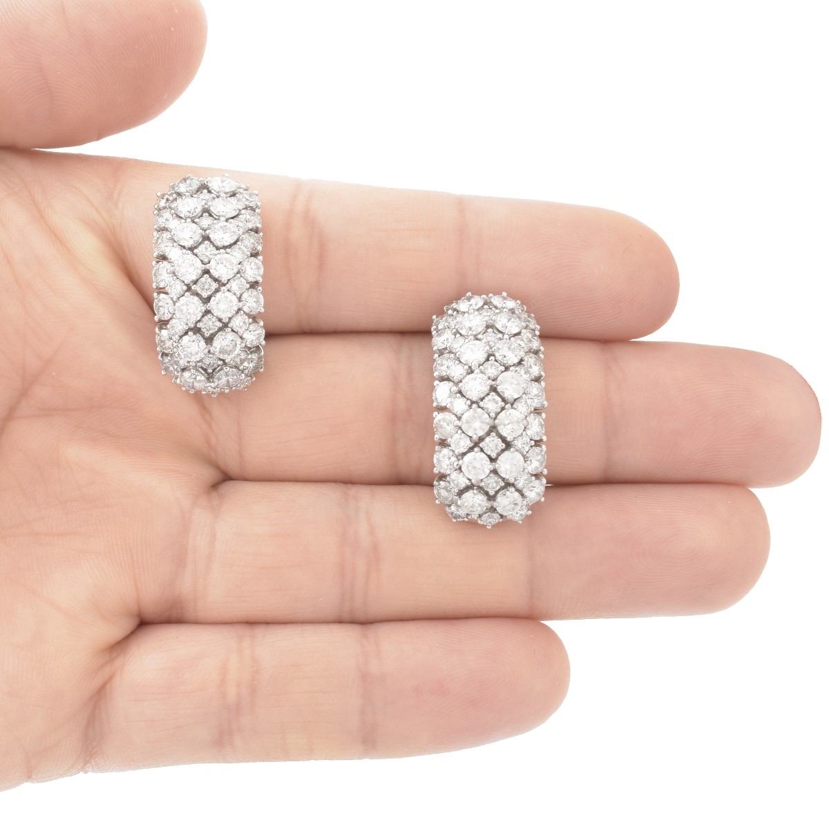 Diamond and 18K Earrings