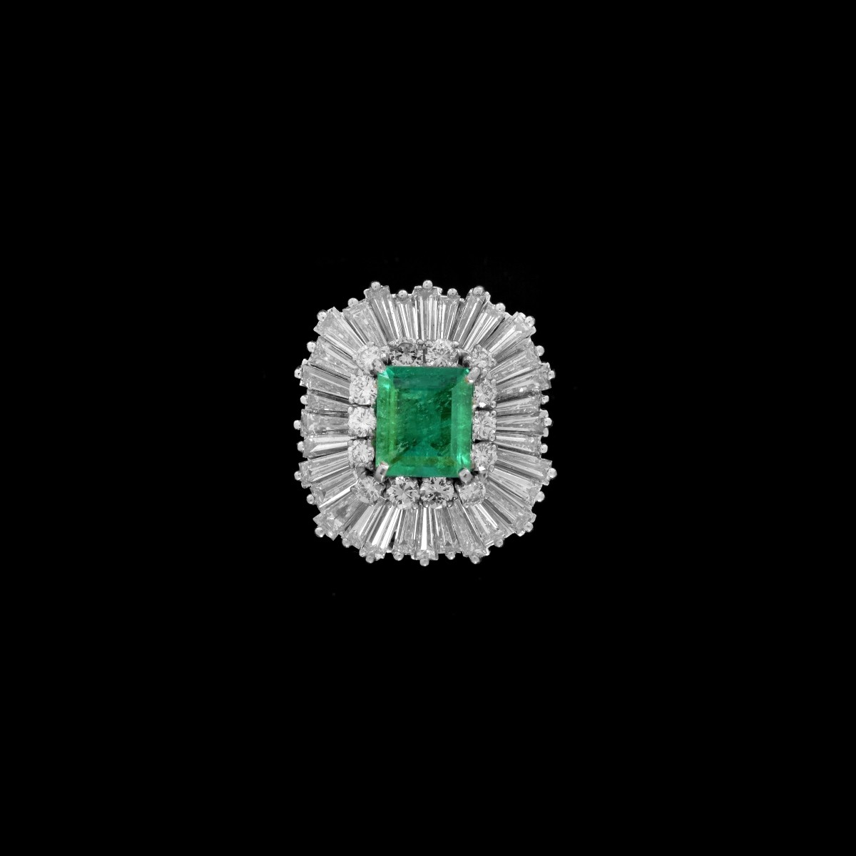 AGL Emerald and Diamond Ring