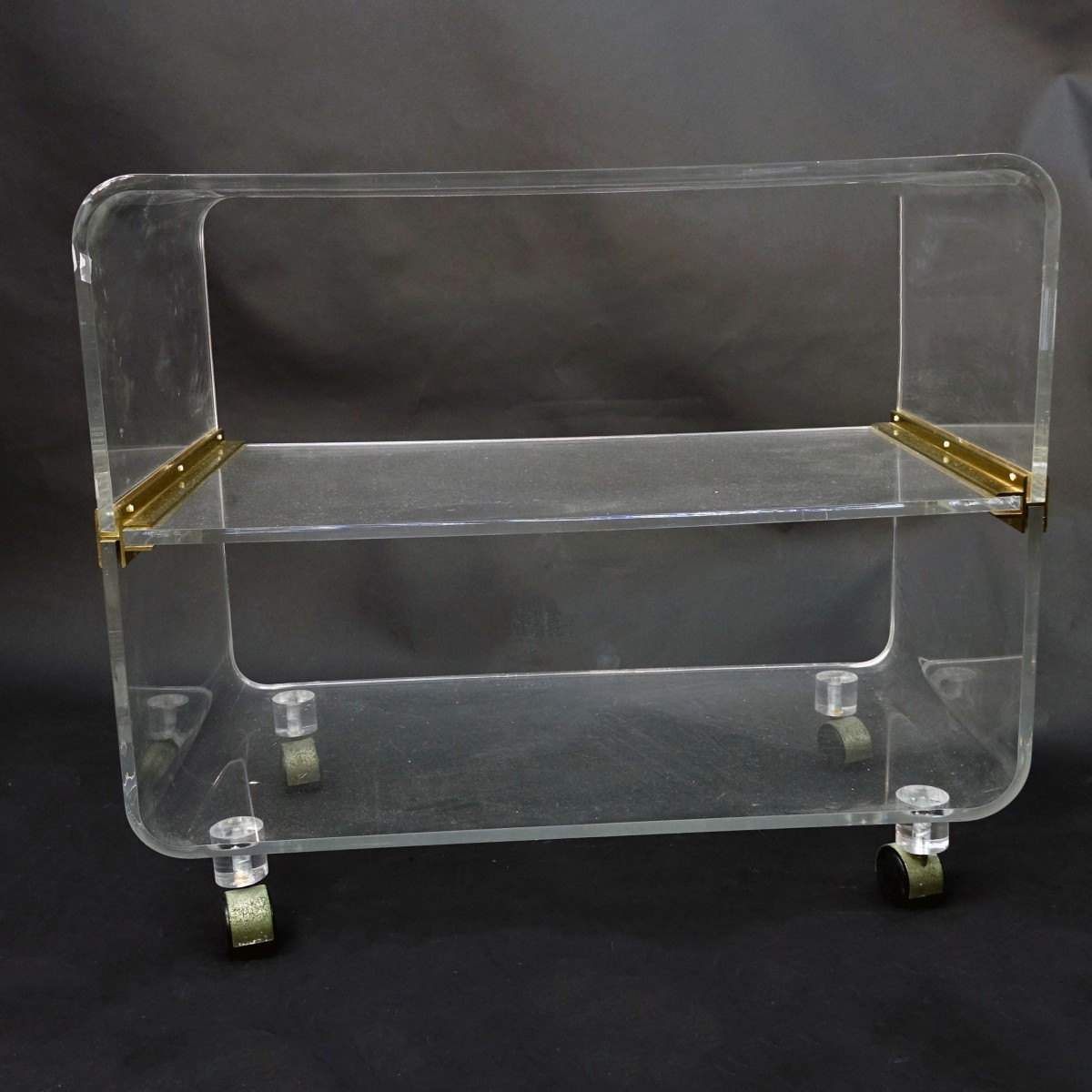 Charle Hollis Jones Style Acrylic Bar Cart