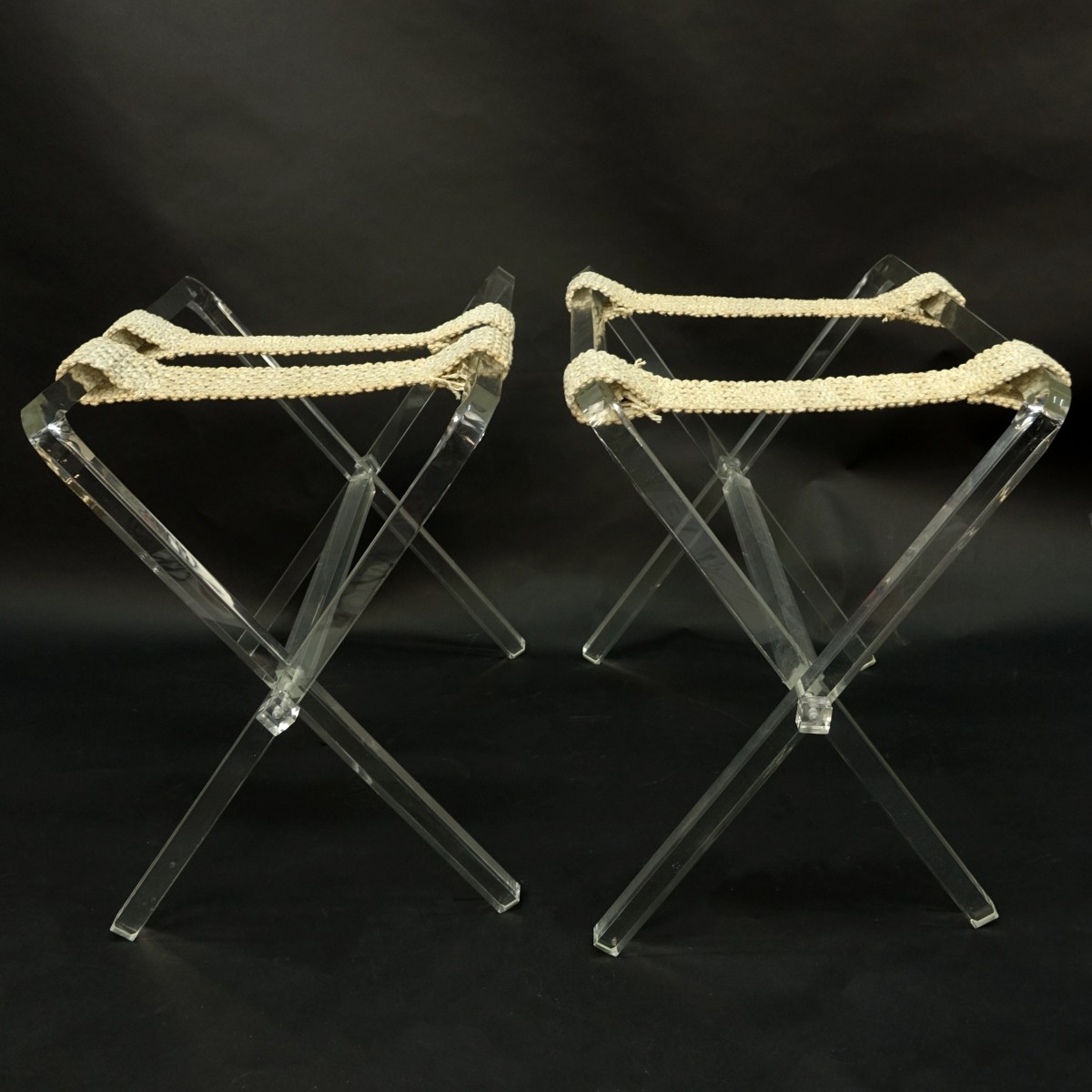 Charle Hollis Jones Style Acrylic Luggage Racks