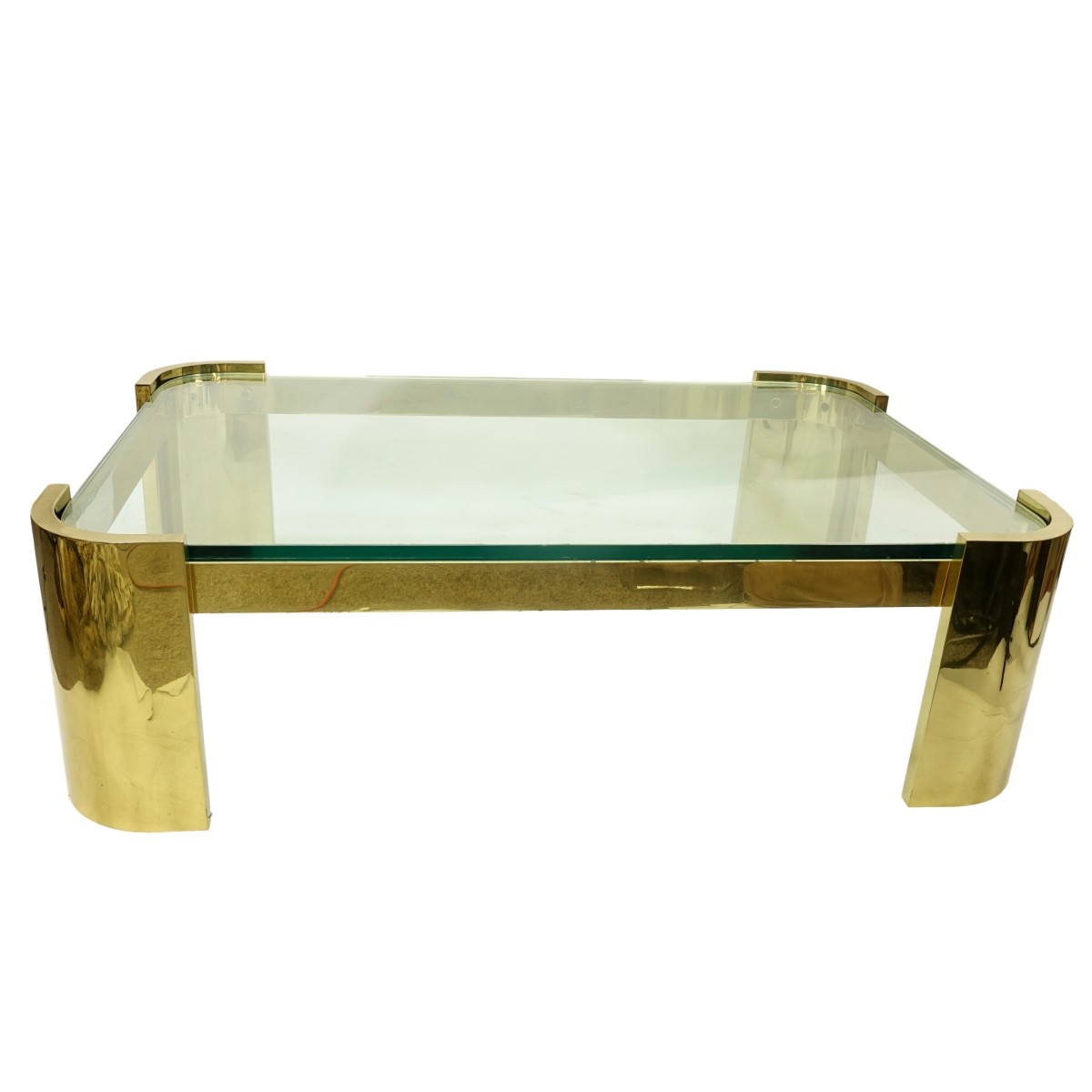 Karl Springer Style Coffee Table