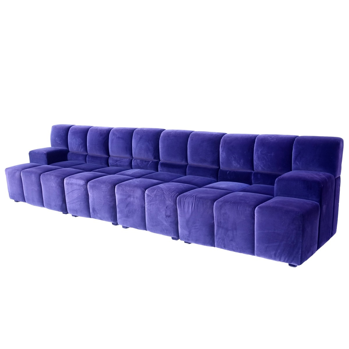6 pc Modern Velvet Sectional Sofa