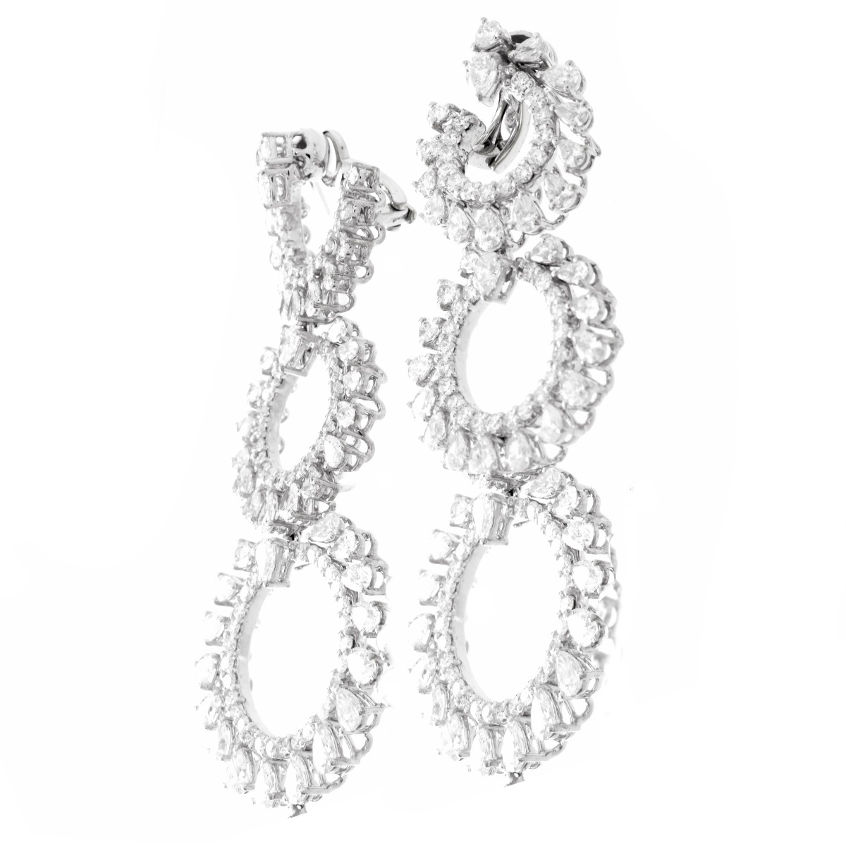 Diamond and 18K Earrings