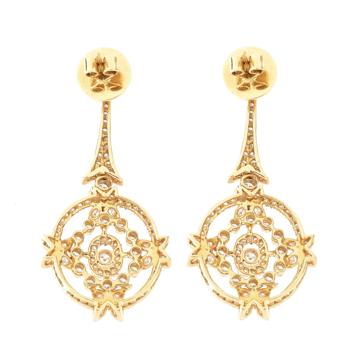 Diamond and 18K Earrings