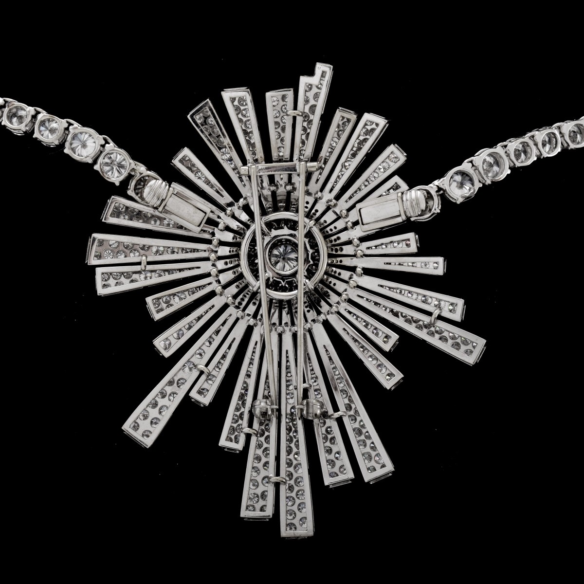 AGI 42.41ct TW Diamond and 18K Necklace/Brooch