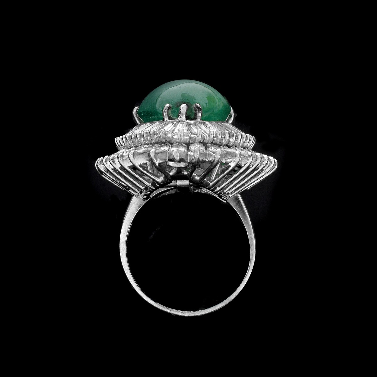 Vintage Emerald and Diamond Ring