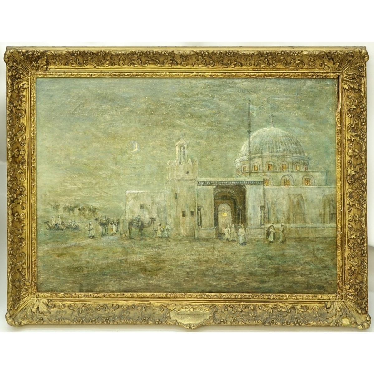 19C British School O/C Moroccan Evening signed JD