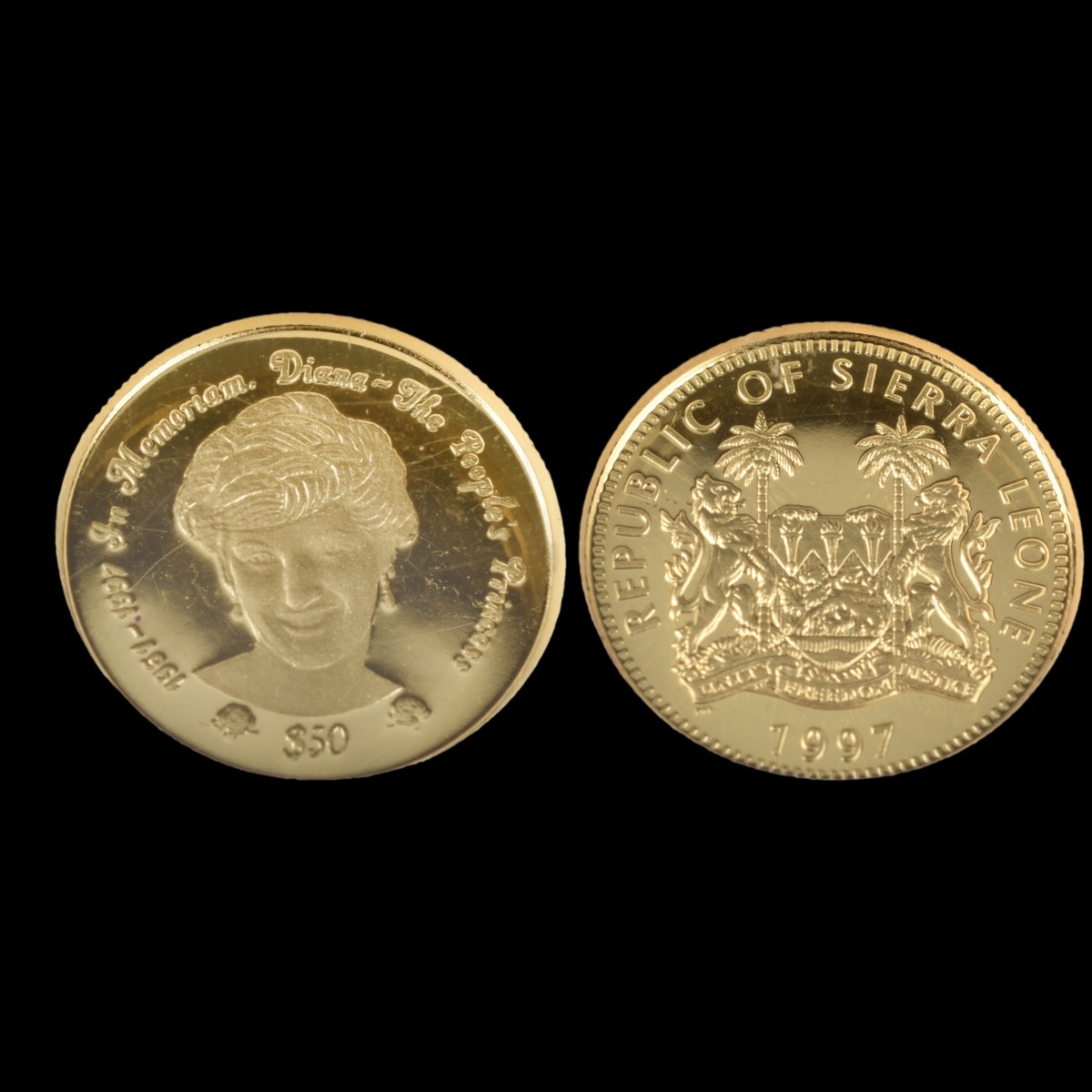 1997 Sierra Leone 50 Dollar Coin