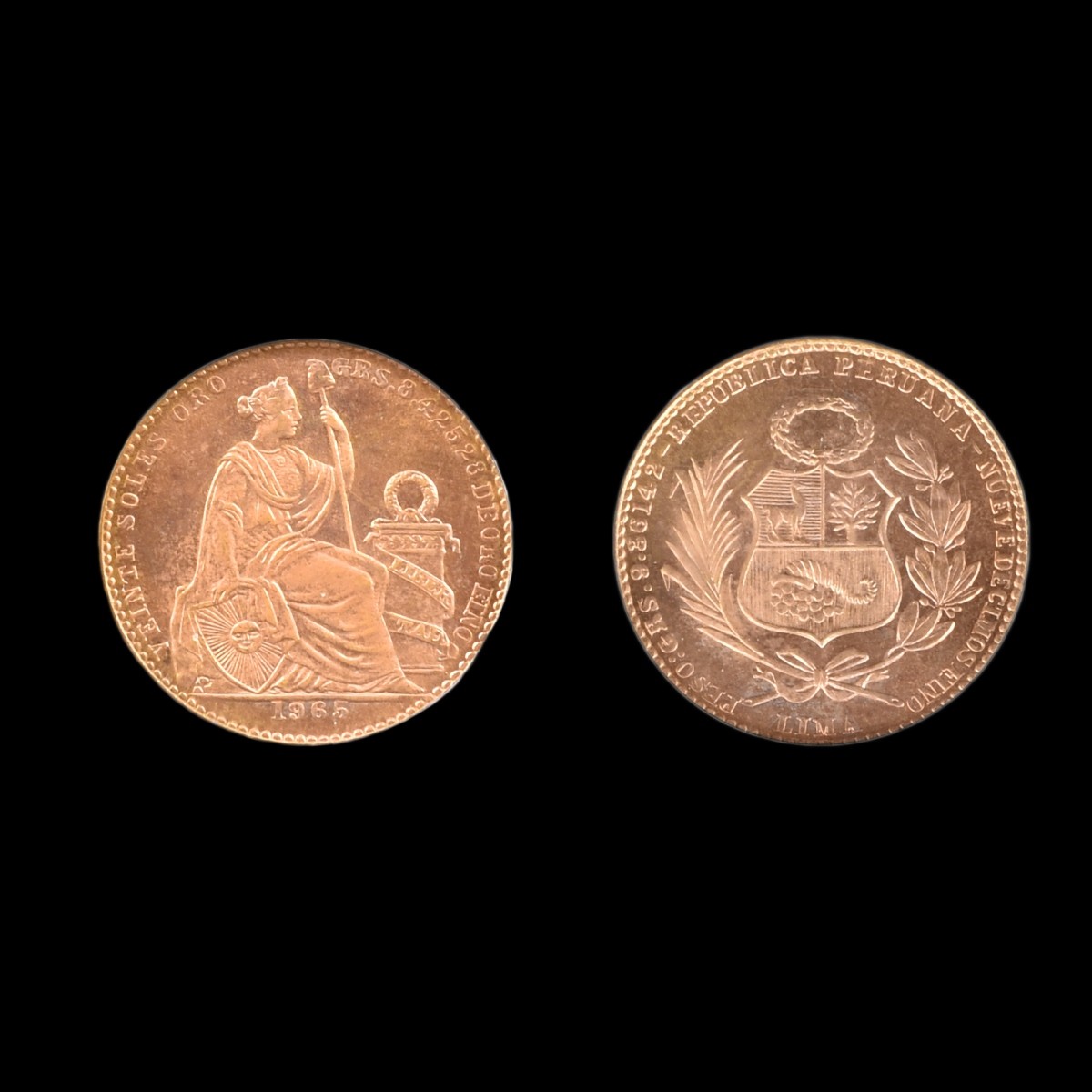 1965- So Peru Gold 20 Sol