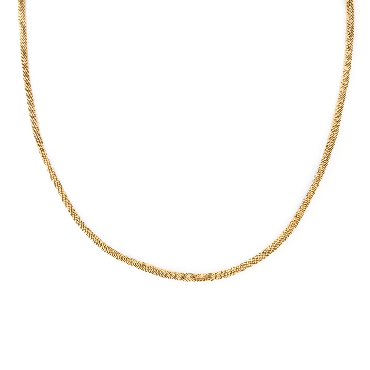 Vintage 14K Mesh Link Chain