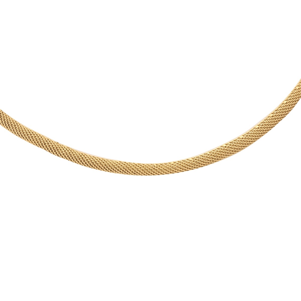 Vintage 14K Mesh Link Chain