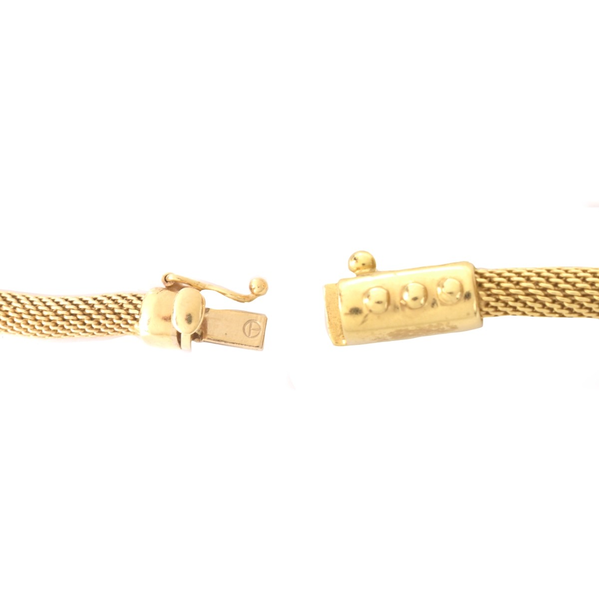 Vintage 14K Mesh Link Chain