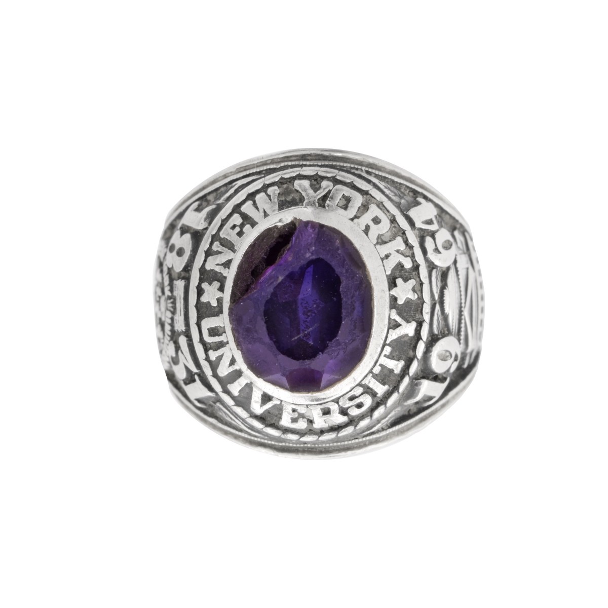 1964 NYU 14K Class Ring