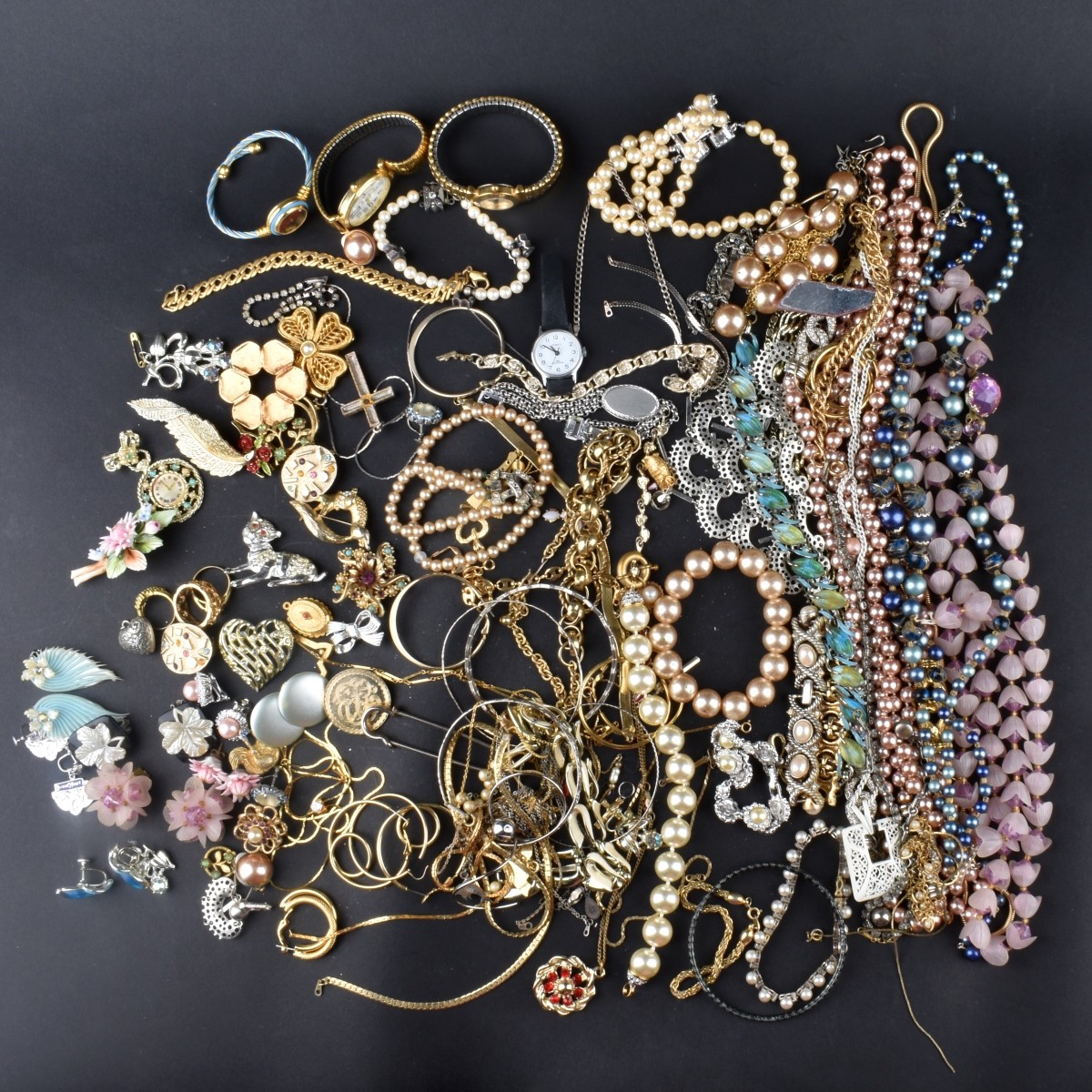 Collection of Vintage Costume Jewelry