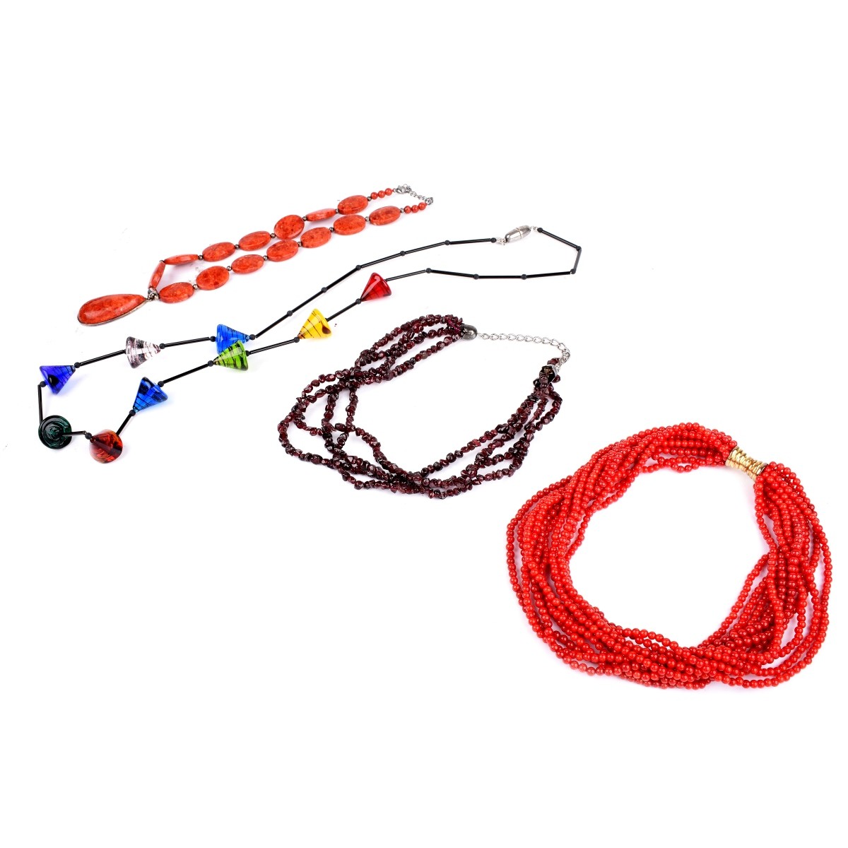 Four Bead Necklaces