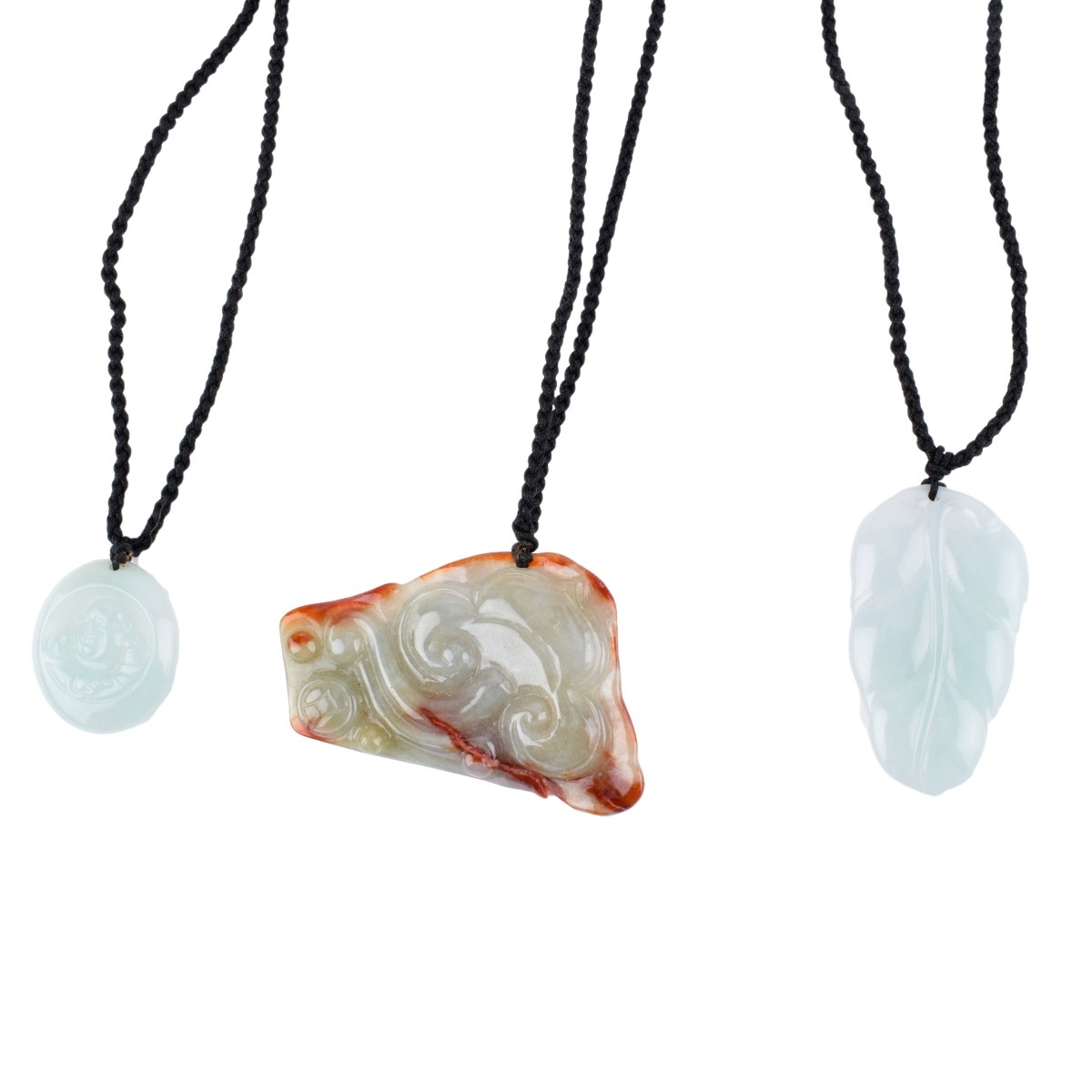 Three Jade Pendant Necklaces
