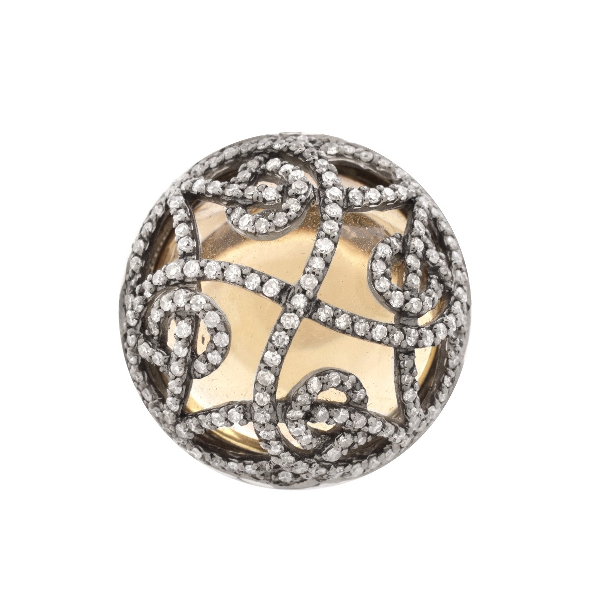 Nicole Miller Diamond and 14K Gold Ring