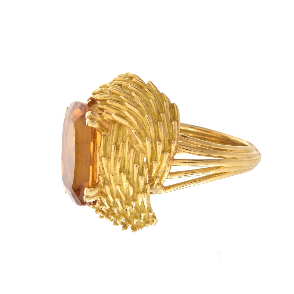 Citrine and 18K Gold Ring