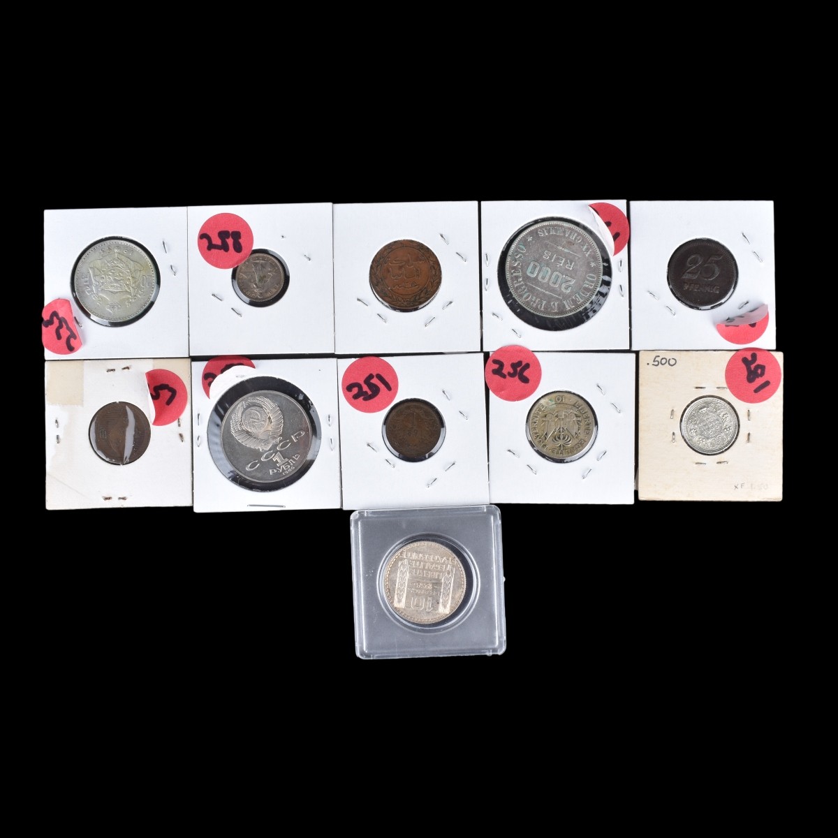 Eleven (11) Assorted Coins