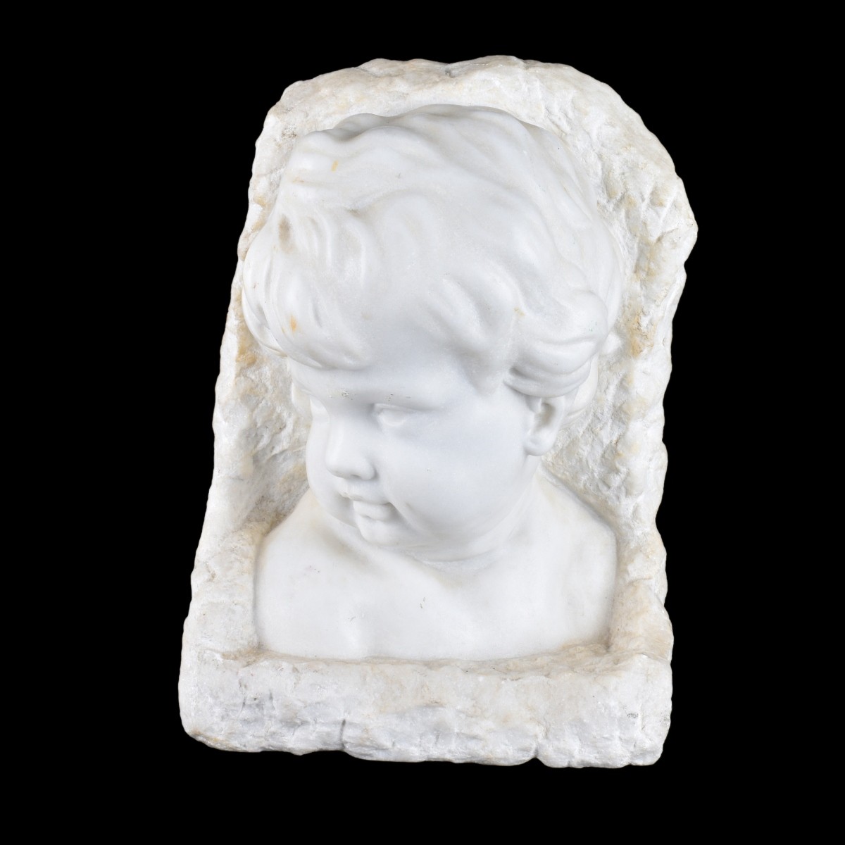 Alabaster Young Child Sculpture