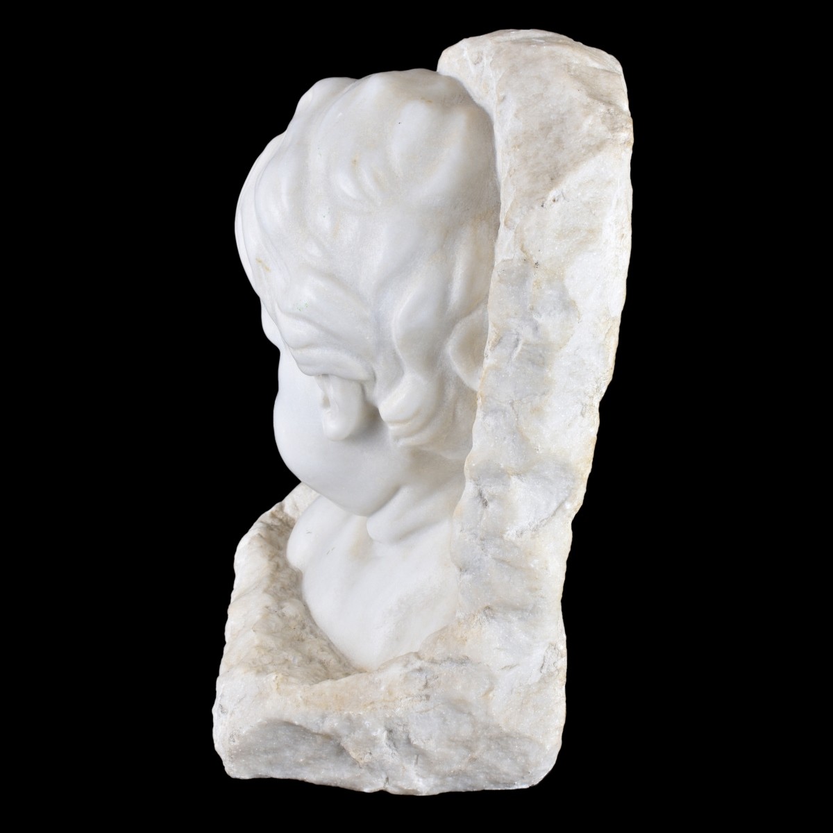 Alabaster Young Child Sculpture