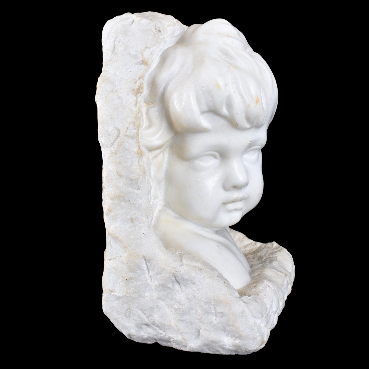 Alabaster Young Child Sculpture