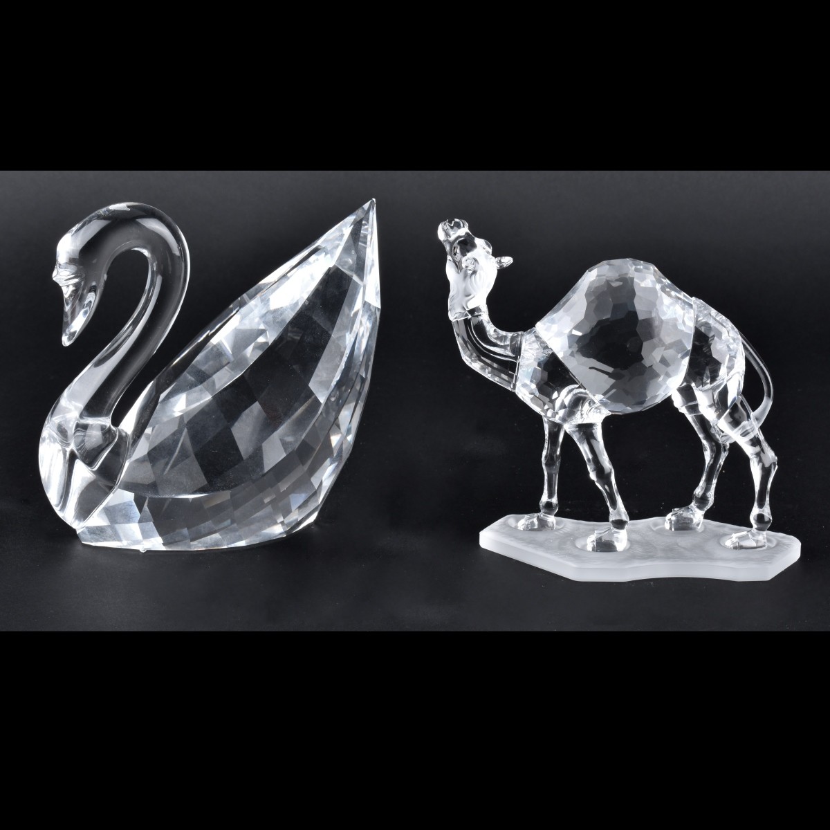 Two Swarovski Crystal Animal Figurines