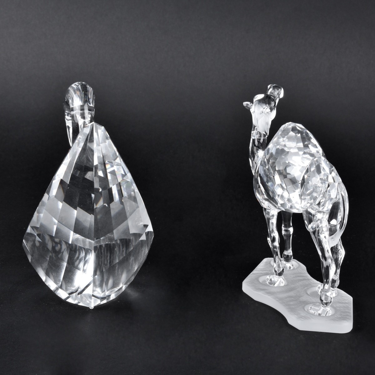Two Swarovski Crystal Animal Figurines