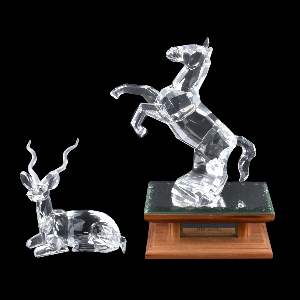 Two Swarovski Crystal Animal Figurines